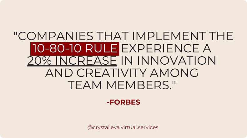 Adjust the 10-80-10 rule