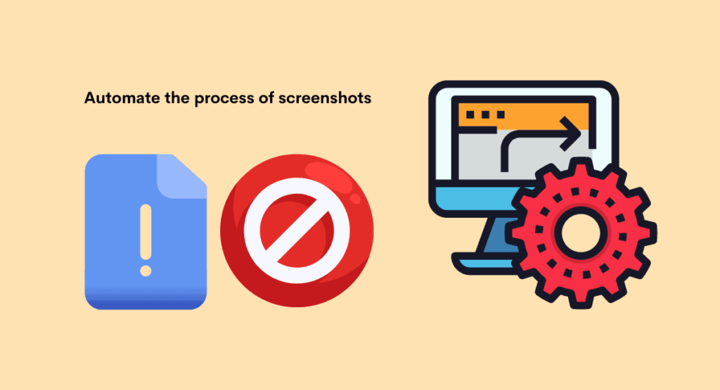 Screen capture to check employee time productivity
